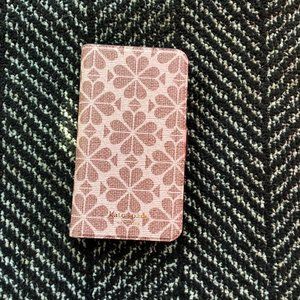 EUC KATE SPADE SPADE OF FLOWERS IPHONE 12 PRO CELL PHONE CASE WALLET FOLIO CASE
